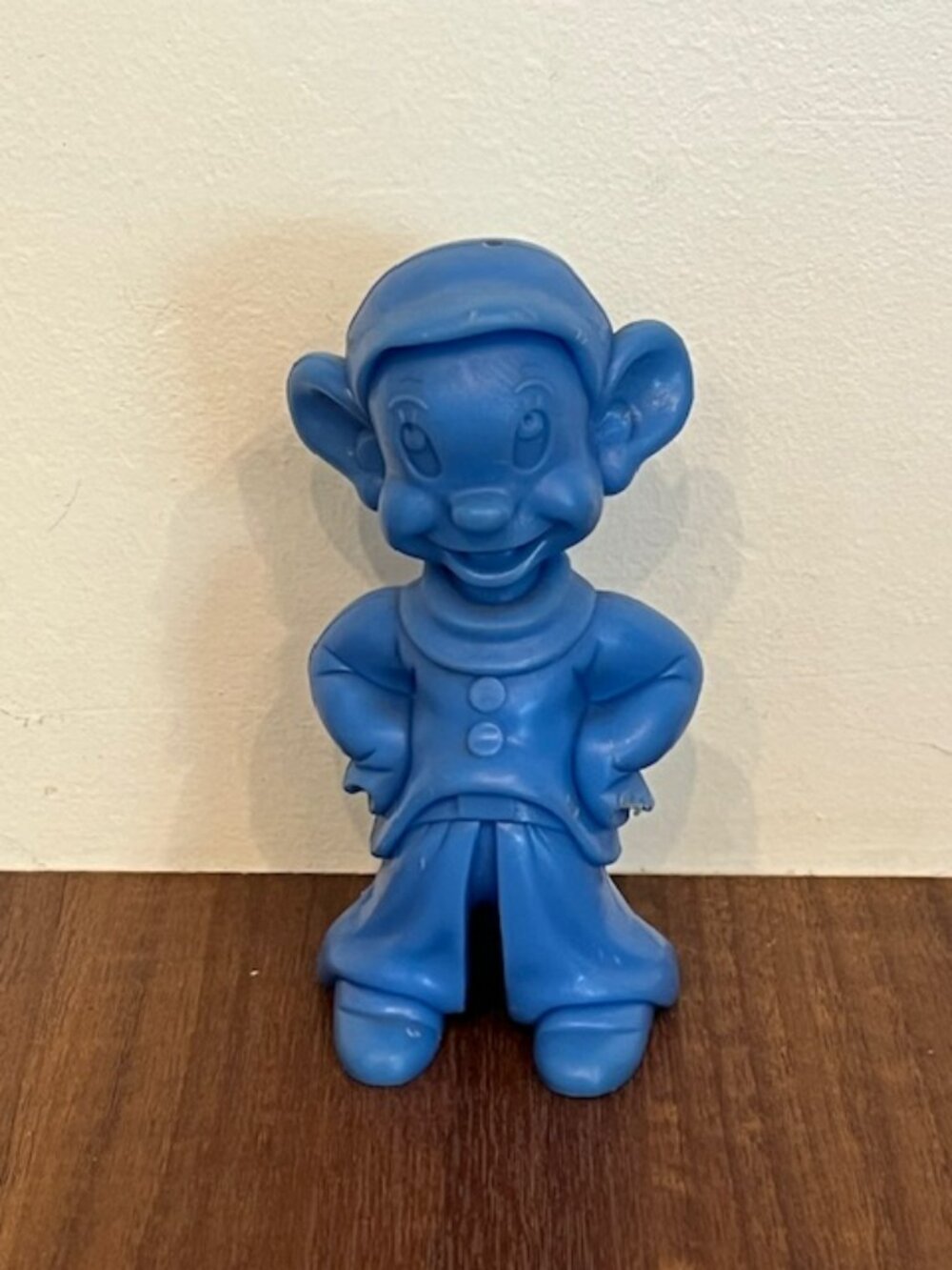 Vintage Dopey, Blue Molded Plastic Figure Louis Marx , Walt Disney Prod. 1972